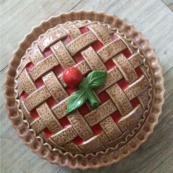 Ceramic 1992 Regent Made in Portugal Cherry Pie Baking Dish - Picture 2 of 4